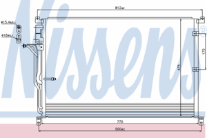 Радиатор кондиционера NISSENS 94724