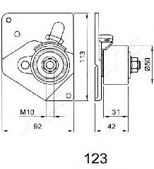 Натяжитель ремня ГРМ JAPANPARTS BE-123 - Фото 1