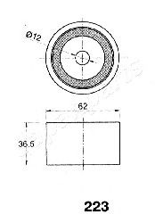 Натяжитель ремня ГРМ JAPANPARTS BE-223 - Фото 1