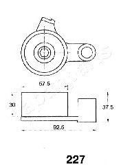 Натяжитель ремня ГРМ JAPANPARTS BE-227 - Фото 1