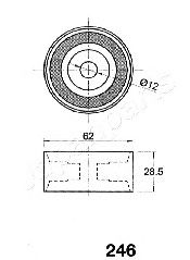 Натяжитель ремня ГРМ JAPANPARTS BE-246 - Фото 1