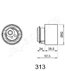 Натяжитель ремня ГРМ JAPANPARTS BE-313 - Фото 1