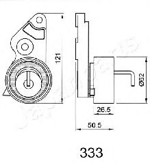 Натяжитель ремня ГРМ JAPANPARTS BE-333 - Фото 1