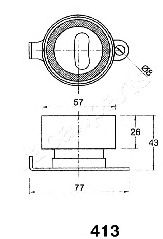 Натяжитель ремня ГРМ JAPANPARTS BE-413 - Фото 1