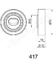 Натяжитель ремня ГРМ JAPANPARTS BE-417 - Фото 1