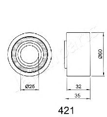 Натяжитель ремня ГРМ JAPANPARTS BE-421 - Фото 1