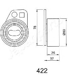 Натяжитель ремня ГРМ JAPANPARTS BE-422 - Фото 1