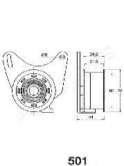 Натяжитель ремня ГРМ JAPANPARTS BE-501 - Фото 1