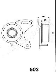 Натяжитель ремня ГРМ JAPANPARTS BE-503 - Фото 1