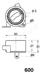 Натяжитель ремня ГРМ JAPANPARTS BE-600 - Фото 1