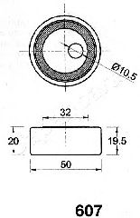 Натяжитель ремня ГРМ JAPANPARTS BE-607 - Фото 1