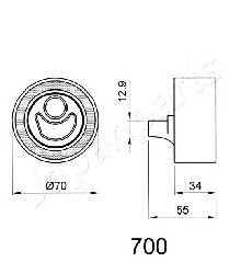 Натяжитель ремня ГРМ JAPANPARTS BE-700 - Фото 1