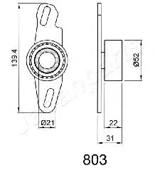 Натяжитель ремня ГРМ JAPANPARTS BE-803 - Фото 1