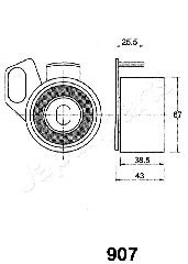 Натяжитель ремня ГРМ JAPANPARTS BE-907 - Фото 1