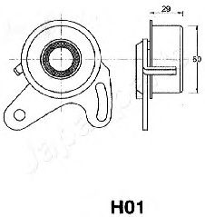 Натяжитель ремня ГРМ JAPANPARTS BE-H01 - Фото 1