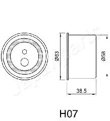 Натяжитель ремня ГРМ JAPANPARTS BE-H07 - Фото 1