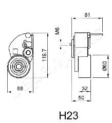 Натягувач ременя ГРМ JAPANPARTS BE-H23 - Фото 1