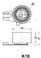 Натяжитель ремня ГРМ JAPANPARTS BE-K16 - Фото 1