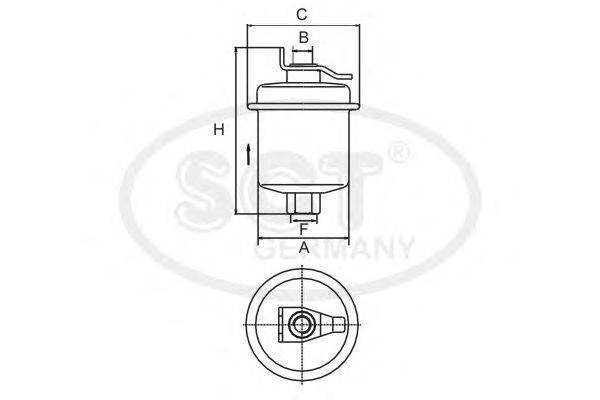 Фильтр топливный SCT ST 346 - Фото 1