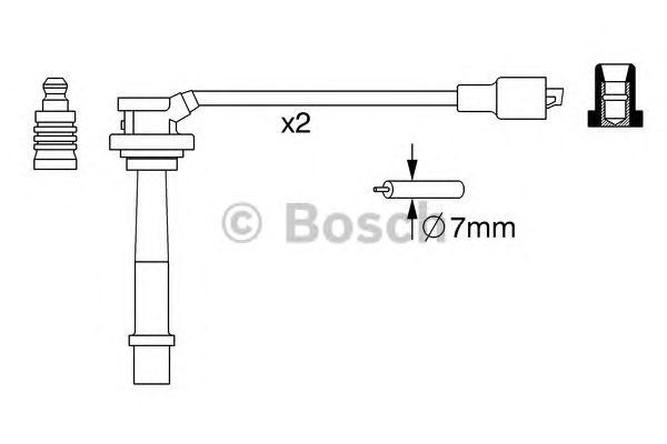 Комплект высоковольтных проводов BOSCH 0 986 357 263