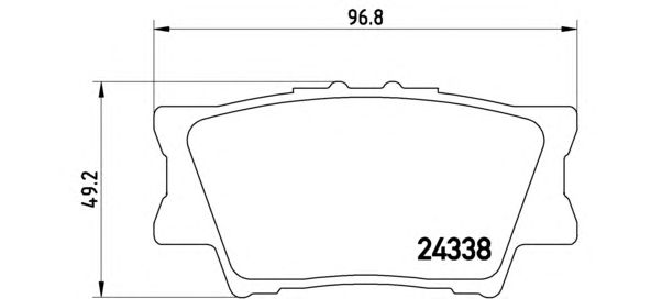 Тормозные колодки BREMBO P 83 089 - Фото 1