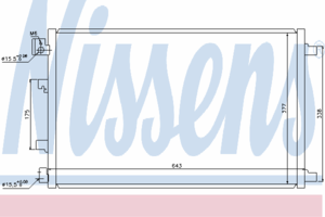 Радиатор кондиционера NISSENS 940038