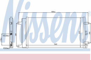 Радиатор кондиционера NISSENS 940061