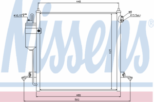 Радиатор кондиционера NISSENS 940068