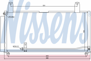 Радиатор кондиционера NISSENS 940080
