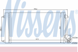 Радиатор кондиционера NISSENS 940093