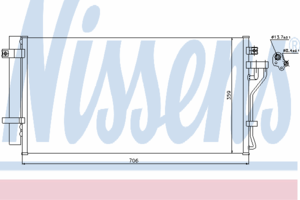 Радиатор кондиционера NISSENS 940099