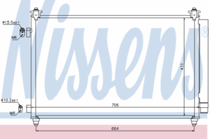 Радиатор кондиционера NISSENS 940253