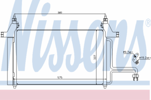 Радиатор кондиционера NISSENS 94610
