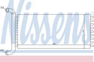 Радиатор отопителя NISSENS 72037