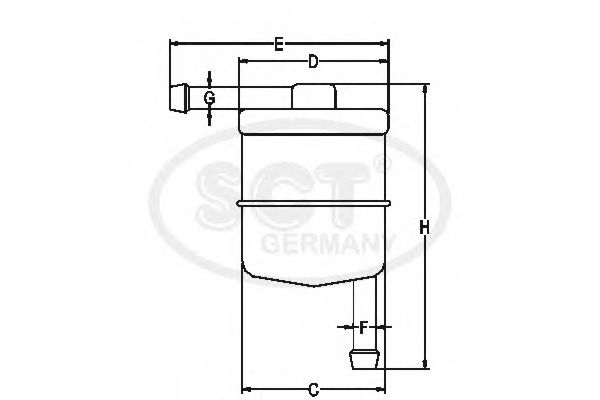 Фильтр топливный SCT ST 338 - Фото 1