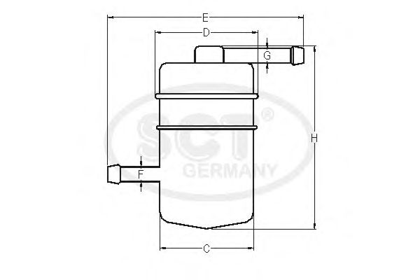 Фильтр топливный SCT ST 486 - Фото 1