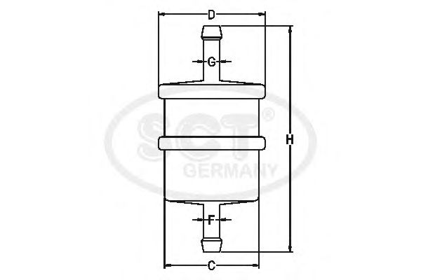 Фильтр топливный SCT ST 487 - Фото 1