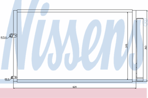 Радиатор кондиционера NISSENS 940047
