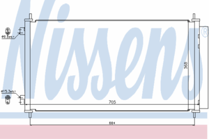 Радиатор кондиционера NISSENS 940140