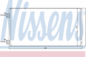 Радиатор кондиционера NISSENS 940204