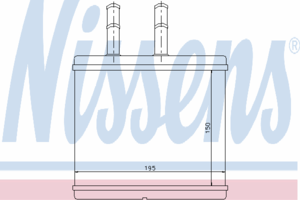 Радиатор отопителя NISSENS 76504