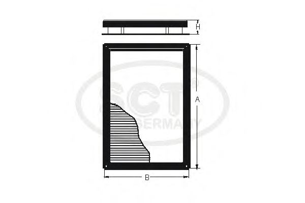 Фильтр салона SCT SA 1155 - Фото 1