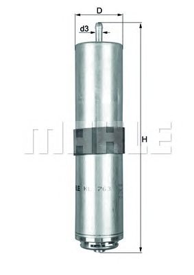 Топливный фильтр MAHLE ORIGINAL KL 763D