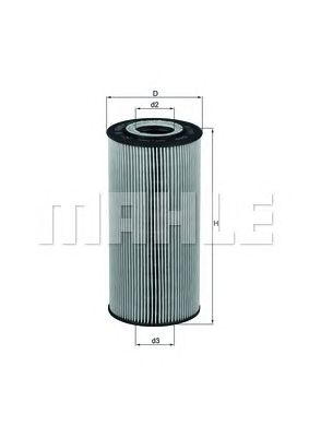 Масляный фильтр MAHLE ORIGINAL OX 123/1D - Фото 1