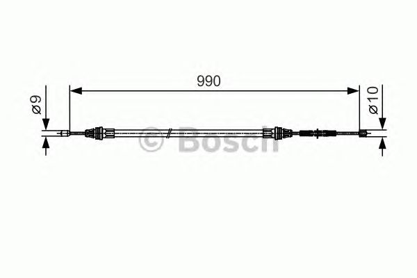 Трос ручника BOSCH 1 987 477 751