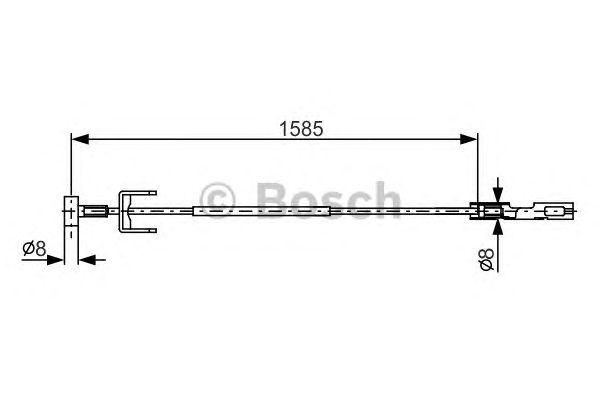 Трос ручника BOSCH 1 987 482 145 - Фото 1