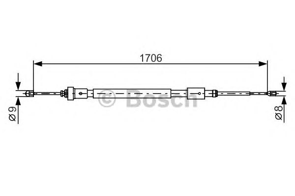 Трос ручника BOSCH 1 987 482 316