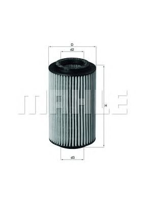 Масляный фильтр KNECHT OX 153/7D2 - Фото 1