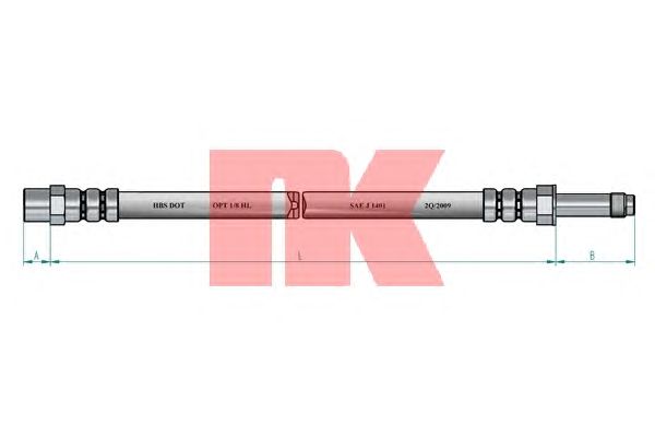 Тормозной шланг NK 854830