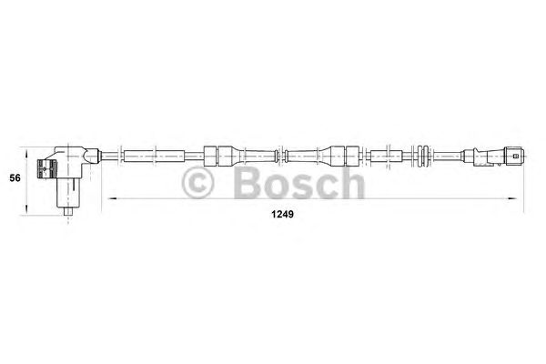 Датчик вращения колеса BOSCH 0 265 006 200